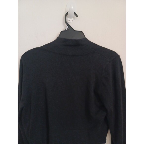 The Limited Cardigan Shrug Sweater Womens Large Black Open Front Lightweight - Picture 6 of 8